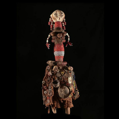 Poupee rituelle perlee - Nyaneka / Humbe / Mwila - Angola