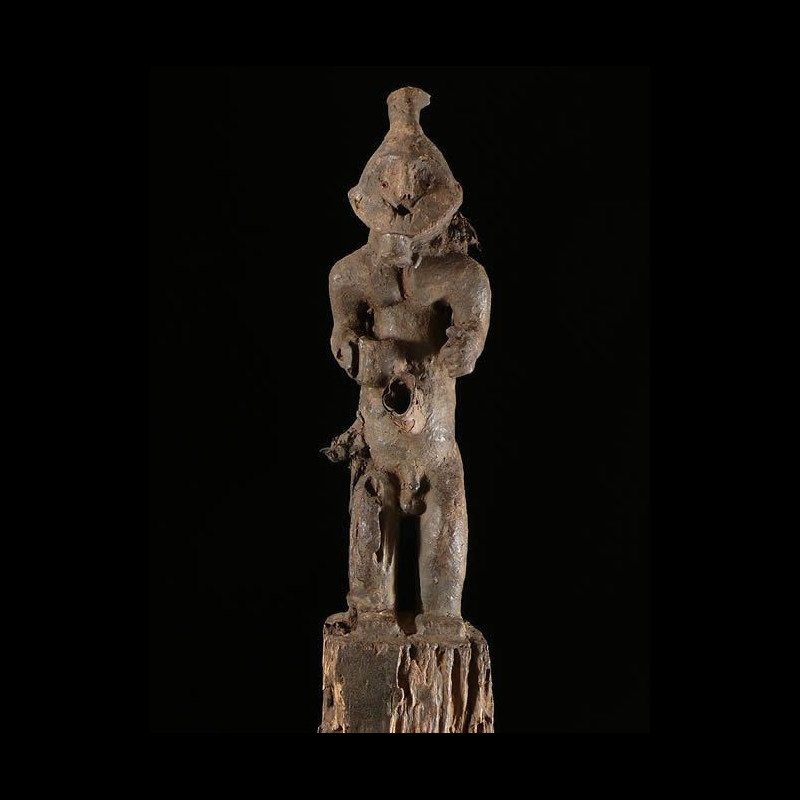 Statue Poteau Anthropomorphe - Mambila - Cameroun