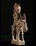 Oba et son cheval - Nigeria - BIni Edo - Bronze cire perdue