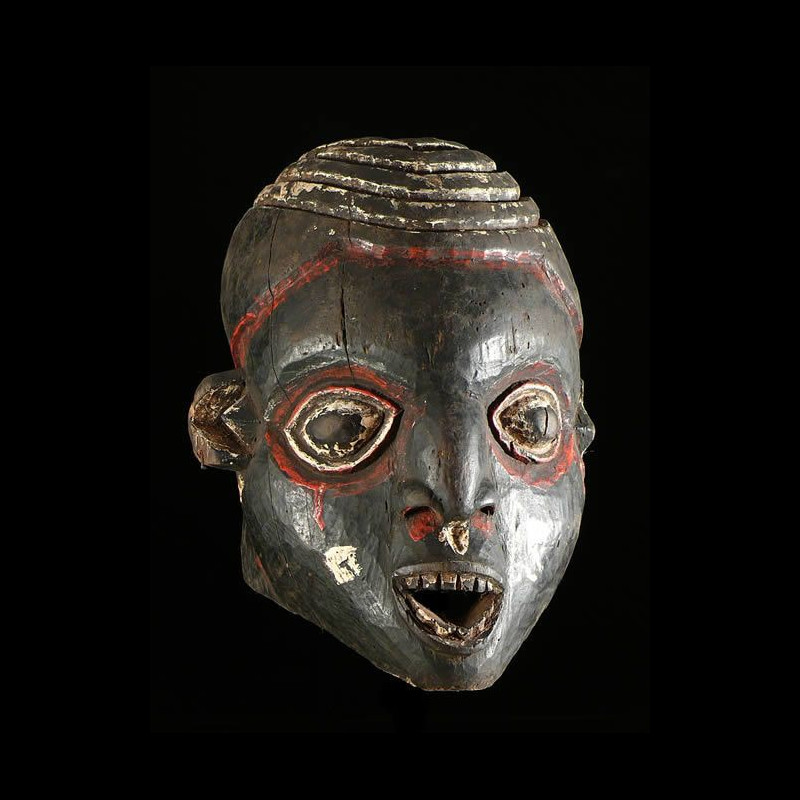 Masque casque Ngoin - Bamileke / Tikar- Cameroun - Masques afric
