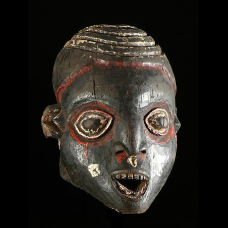 Masque casque Ngoin - Bamileke / Tikar- Cameroun - Masques afric
