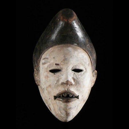 Masque portrait Blanc - Kongo Yombe - RDC Zaire