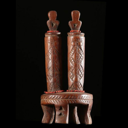 Poupee jumeaux rituelle - Tabwa - RDC Zaire- Poupees africaines