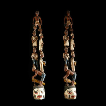 Statuette autel Gelede - Yoruba - Nigeria