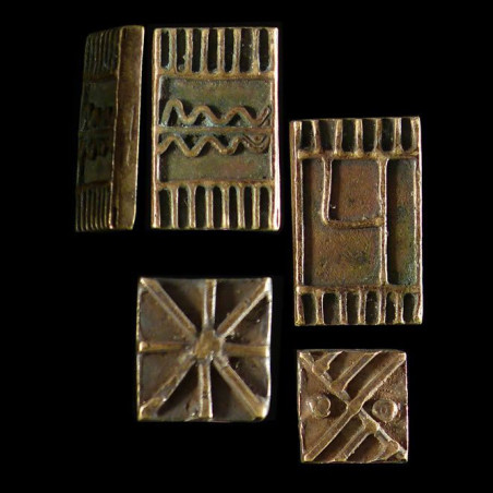 Lot de pesons anciens - Akan - Ghana