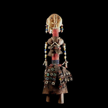Poupee rituelle perlee - Nyaneka / Humbe / Mwila - Angola