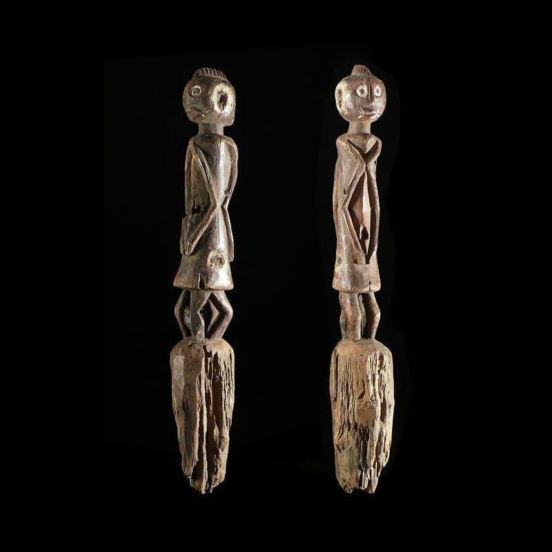 Statuette anthropomorphe janiforme - Chamba - Nigeria