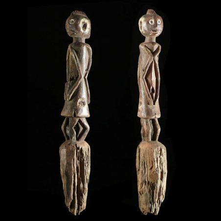 Statuette anthropomorphe janiforme - Chamba - Nigeria