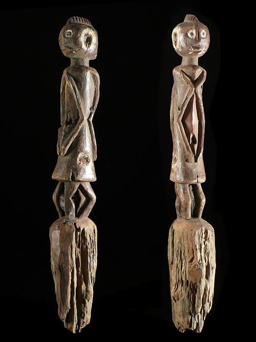Statuette anthropomorphe janiforme - Chamba - Nigeria