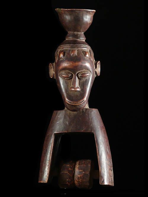 Etrier de poulie a tisser - Senoufo - Côte d'Ivoire - Poulies