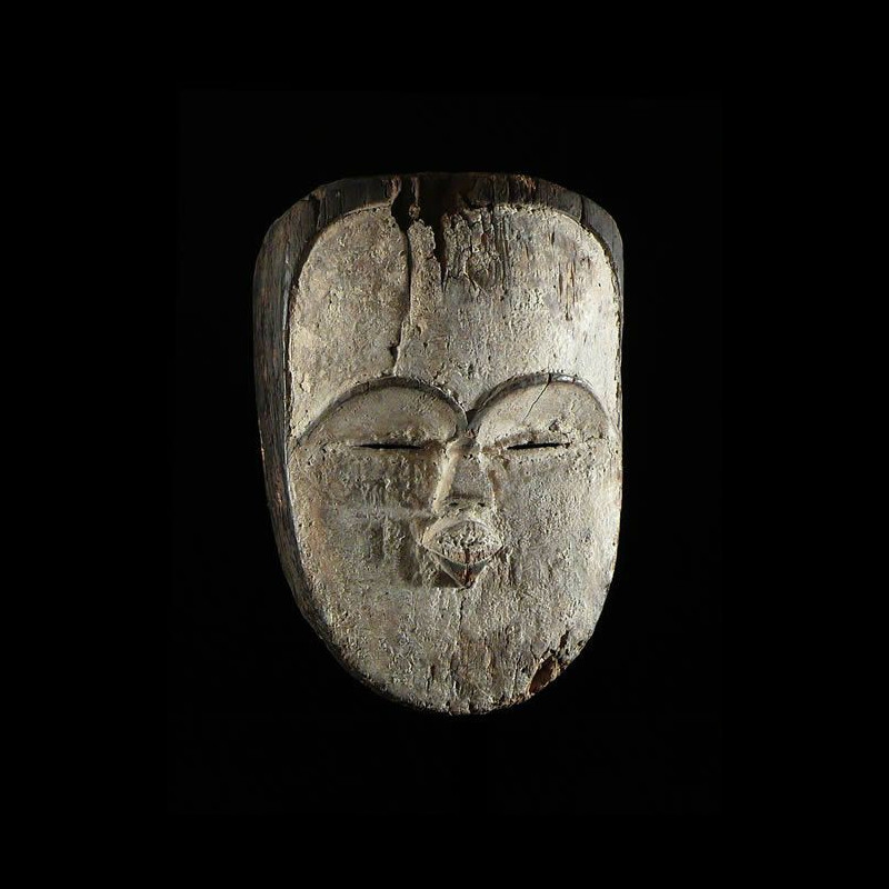 Masque blanc ancien - Tsogho / Vouvi - Gabon