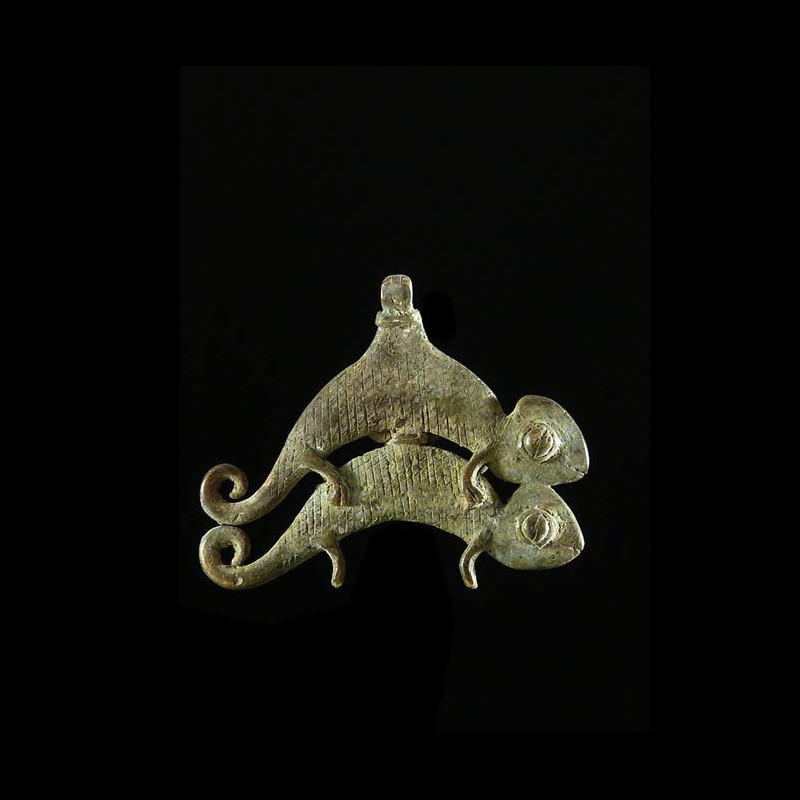 Pendentif amulette cameleon - Lobi - Burkina Faso