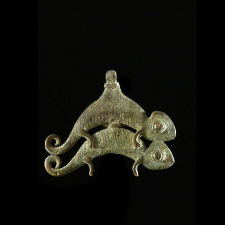 Pendentif amulette cameleon - Lobi - Burkina Faso