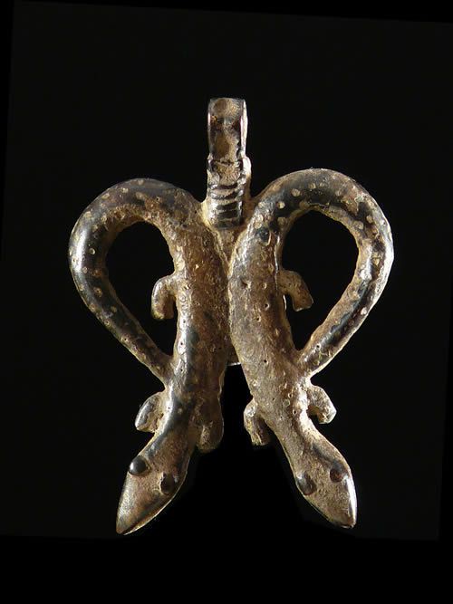 Pendentif amulette lezards - Lobi - Burkina Faso