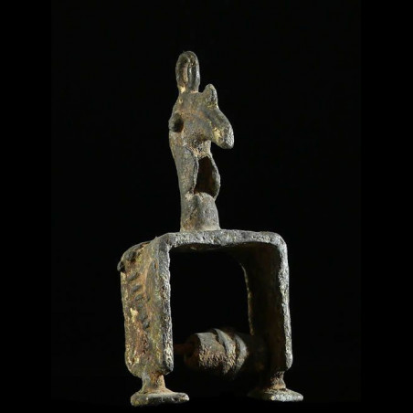 Poulie de metier a tisser en bronze - Senoufo - Côte d'Ivoire