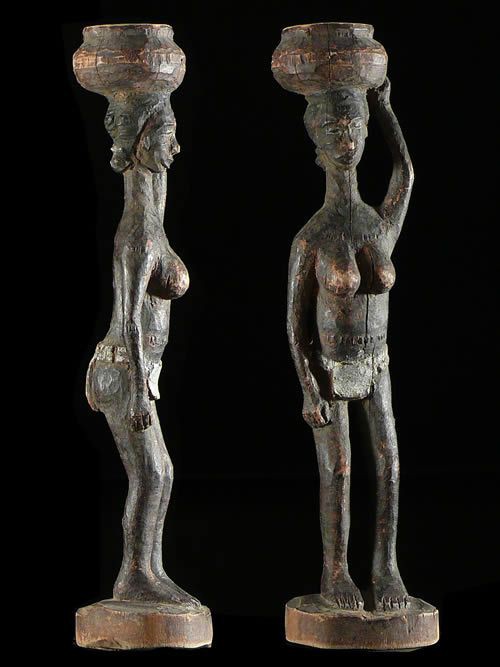 Statuette polychrome ancienne - Baoule / Tagwana - Côte d'Ivoire