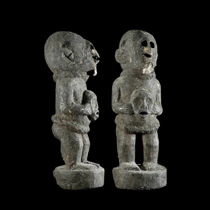 Statue zoomorphe singe - Mbembe - RDC Zaire
