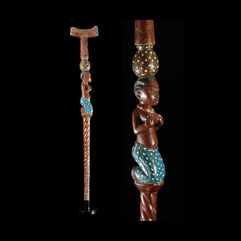 Canne polychrome - Mossi - Burkina Faso - Objets de regalia