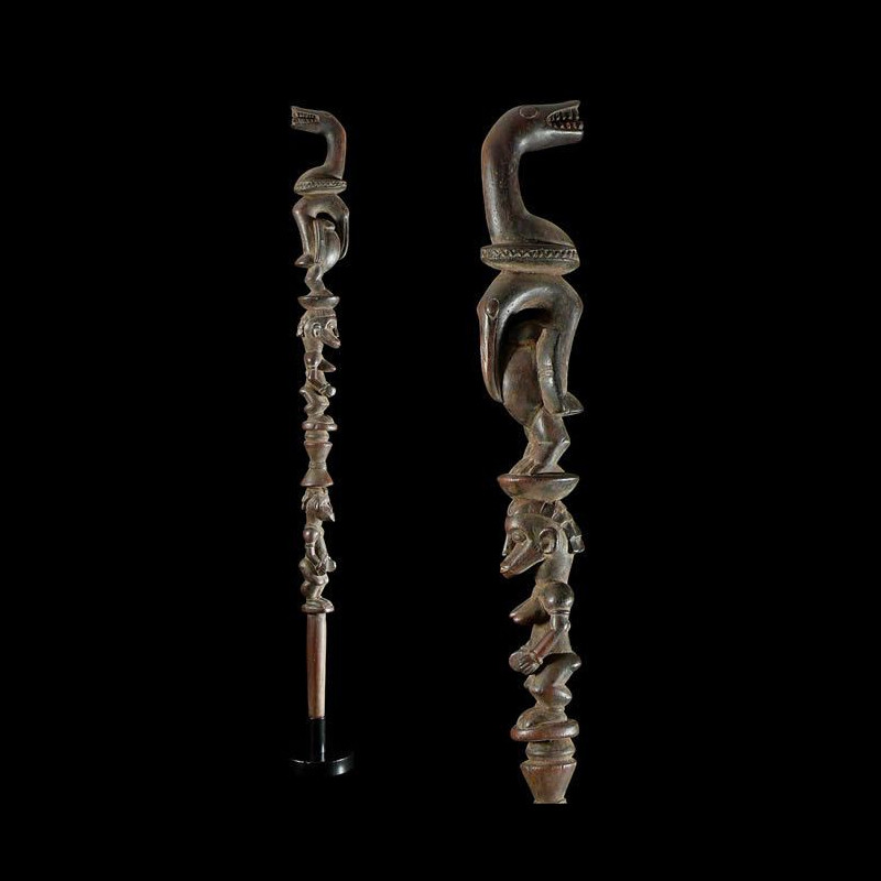 Canne ancienne - Senoufo - Côte d'Ivoire - Objets de regalia