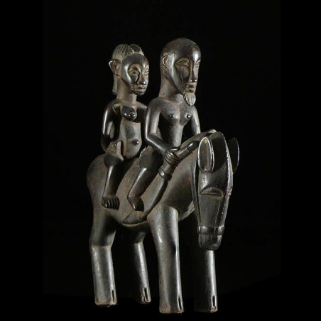 Cavalier et son cheval Syonfolo - Senoufo - Côte d'Ivoire