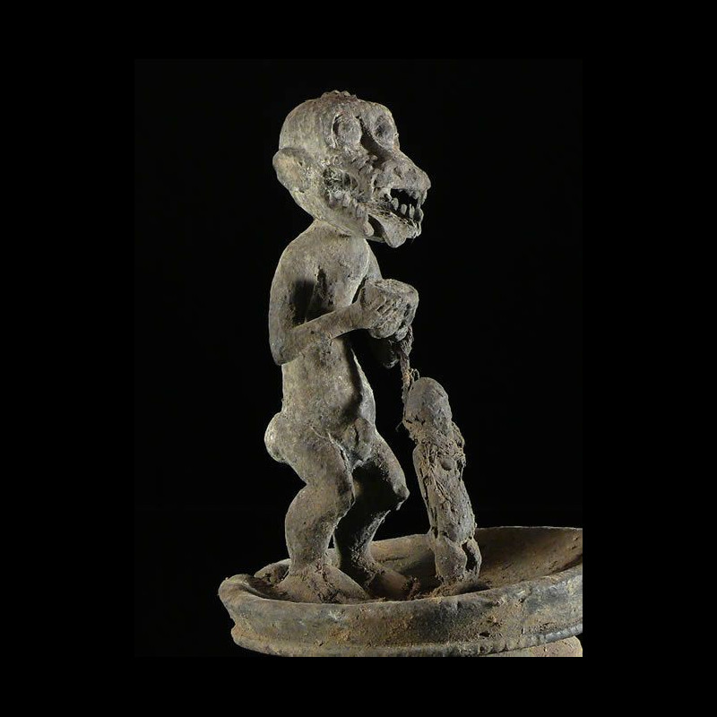 Statuette genie singe Gbekre - Baoule - Côte d'Ivoire