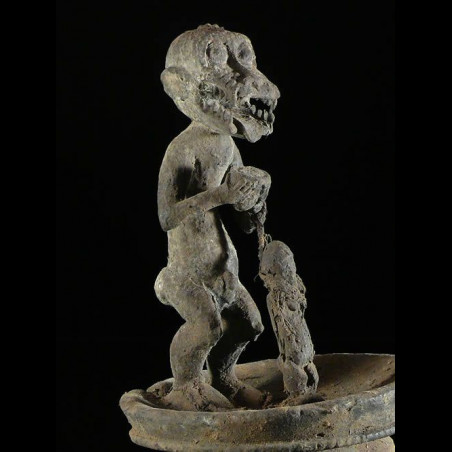 Statuette genie singe Gbekre - Baoule - Côte d'Ivoire
