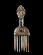 Peigne ancien en bois - Baoule - Côte d'Ivoire