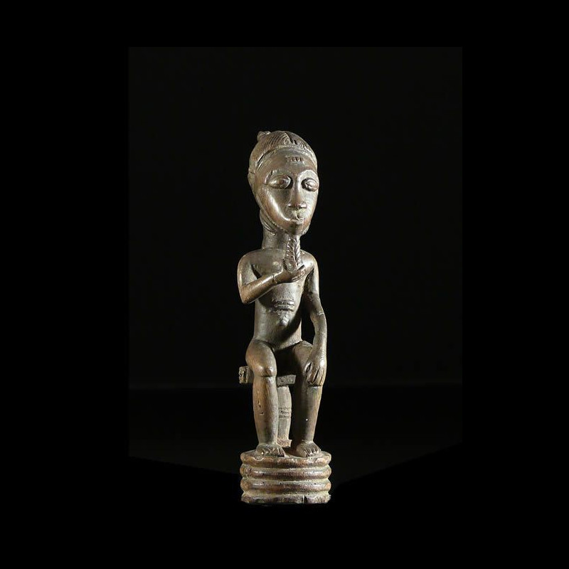 Statuette de dignitaire - Baoule - Côte d'Ivoire