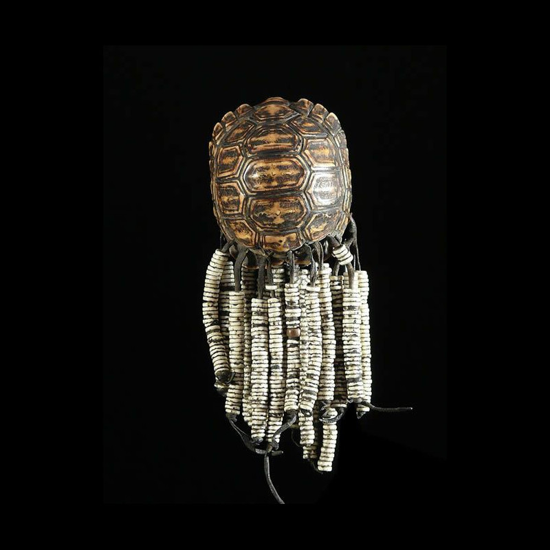 Hochet Pendentif - Amulette Tortue - Kung San - Bostwana