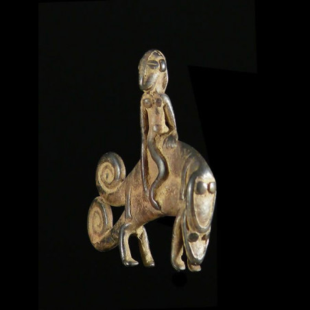 Pendentif amulette cameleon - Lobi - Burkina Faso