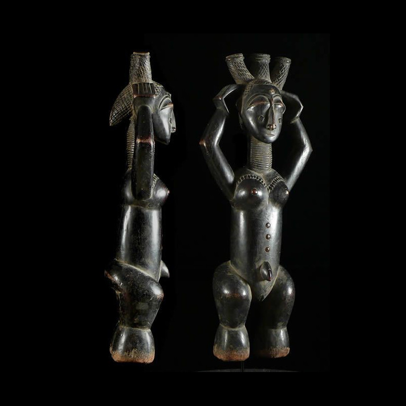 Statue pilon de reine - Attie - Côte d'Ivoire