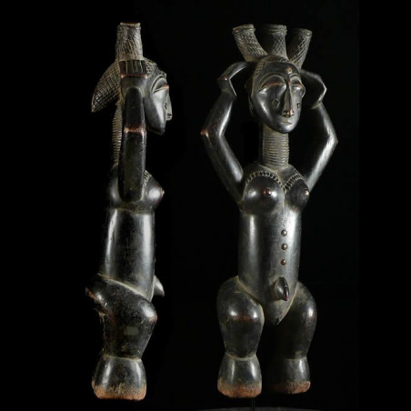 Statue pilon de reine - Attie - Côte d'Ivoire