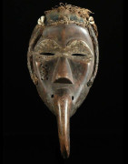 Masque a bec fetiche - Dan / Mahou - Liberia - Masques africains