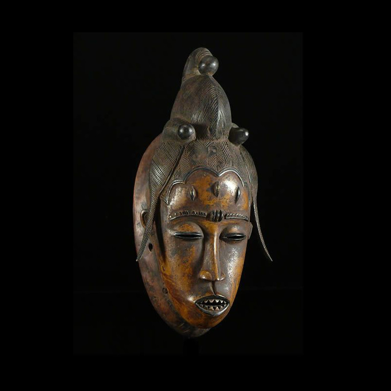 Masque Polychrome Gou - Gouro - Côte d'Ivoire