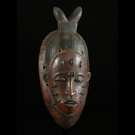 Masque Polychrome Gou - Gouro - Côte d'Ivoire