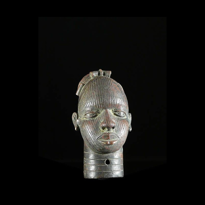 Tete de reine Iyoba en Bronze - Ife - Bini Edo - Nigeria