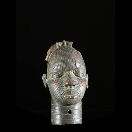 Tete de reine Iyoba en Bronze - Ife - Bini Edo - Nigeria