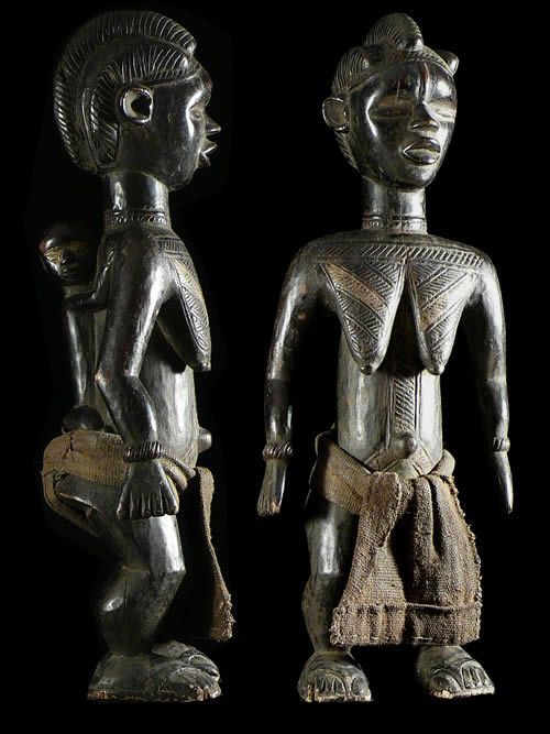 Statue Maternite Lu me - Dan - Côte d'Ivoire