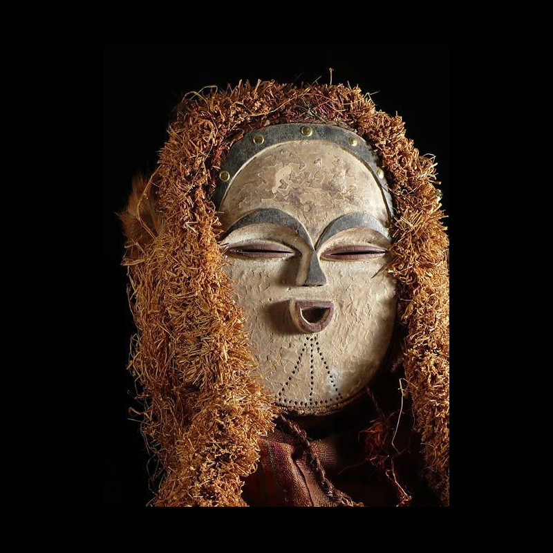 Masque blanc complet - Tsogho / Vouvi - Gabon