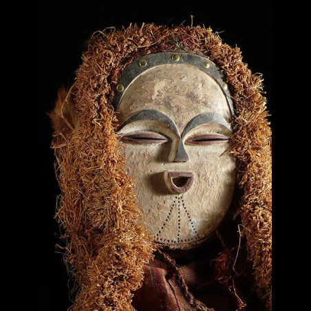 Masque blanc complet - Tsogho / Vouvi - Gabon
