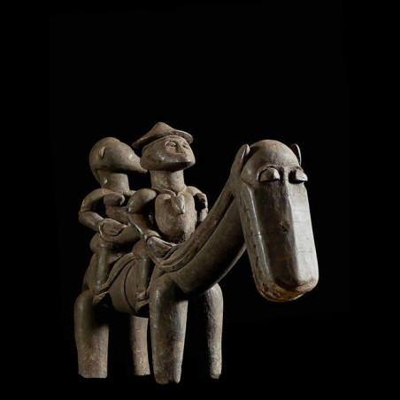 Cavalier et son cheval Syonfolo - Senoufo - Côte d'Ivoire