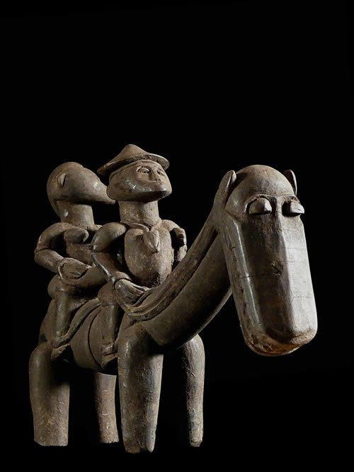 Cavalier et son cheval Syonfolo - Senoufo - Côte d'Ivoire