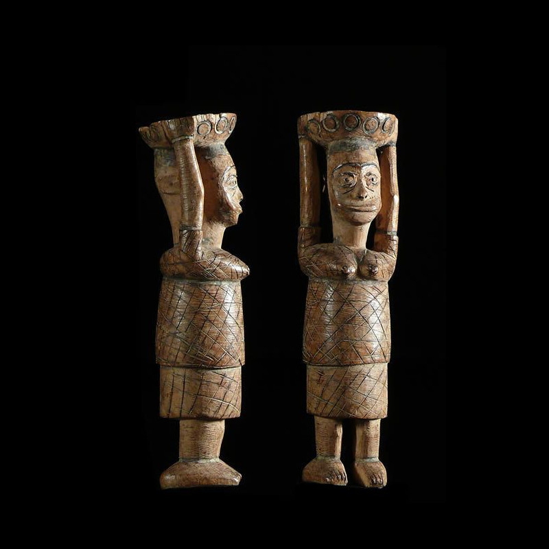 Statuette porteuse de coupe - Sissala - Ghana / Burkina Faso