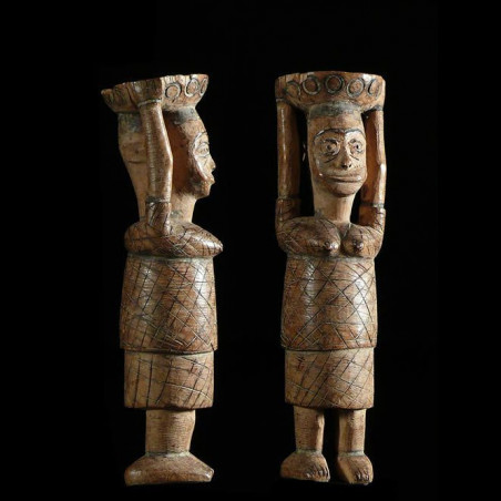 Statuette porteuse de coupe - Sissala - Ghana / Burkina Faso
