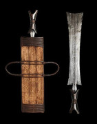 Couteau Glaive et son etui - Bamileke - Cameroun