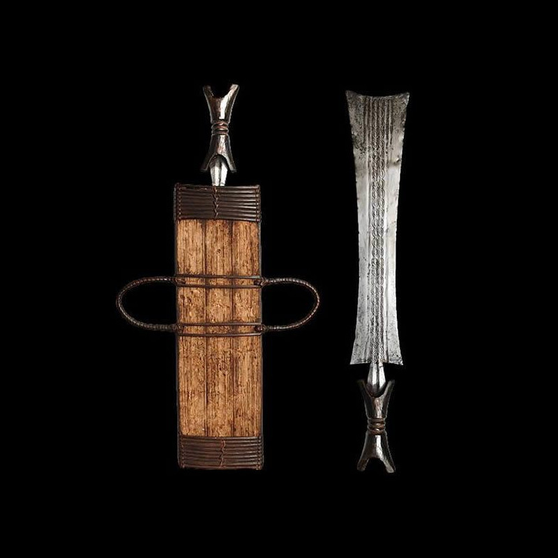 Couteau Glaive et son etui - Bamileke - Cameroun