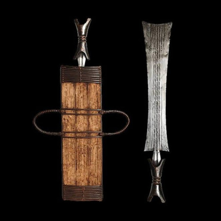 Couteau Glaive et son etui - Bamileke - Cameroun