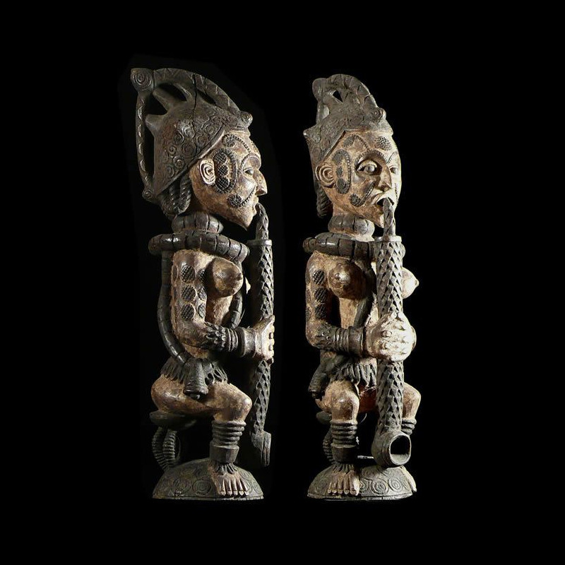 Statue Rituelle Feminine - Ibo / Idoma - Nigeria