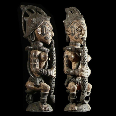 Statue Rituelle Feminine - Ibo / Idoma - Nigeria