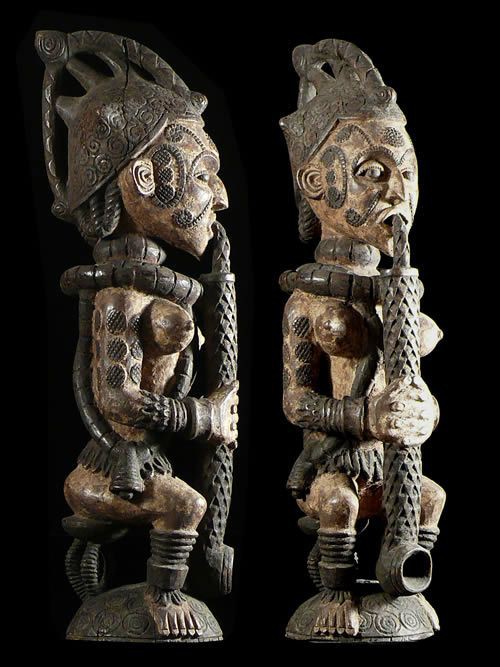 Statue Rituelle Feminine - Ibo / Idoma - Nigeria